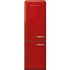 Smeg Freistehende Gefriergeräte - Kühlschrank über Gefrierschrank Gefrierschränke Smeg FAB32LRD5 Rot