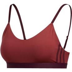 Adidas All Me 3-Stripes Sports Bra - Legacy Red/Maroon