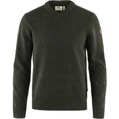 Fjällräven Övik V-Neck Sweater - Dark Olive