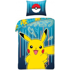Tekstiler Pokémon Pikachu Duvet Cover Set 140x200cm