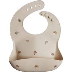 Mushie Food Bibs Mushie Silicone Baby Bib Rainbows