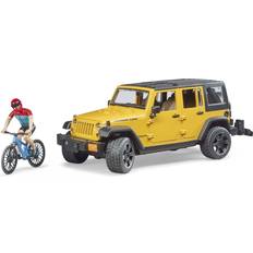 Bruder Lekesett Bruder Jeep Wrangler Rubicon with Mountain Mike & Cyclist