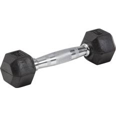 Master Fitness Rubber Chrome Hex Dumbbell 1kg