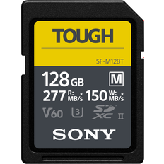 128 GB Memory Cards Sony Tough SDXC Class 10 UHS-II U3 ​​V60 277 / 150MB / s 128GB