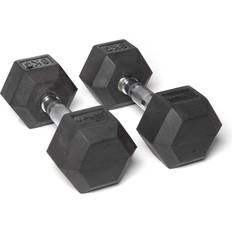 Olive Rubber Hex Dumbbell 2x6kg