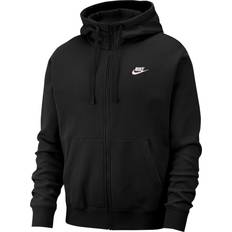 Nike Men Sweaters Nike Sportswear Club Fleece Full-Zip Hoodie - Black/White