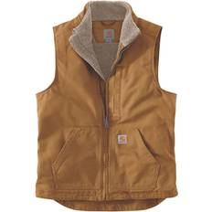 Bomull - Herre Vester Carhartt Sherpa-lined Mock Neck Vest - Brown