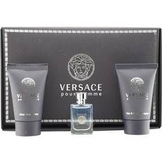 Versace Men Gift Boxes Versace Pour Homme Men EdT 5ml + Shower Gel 25ml + After Shave Balm 25ml