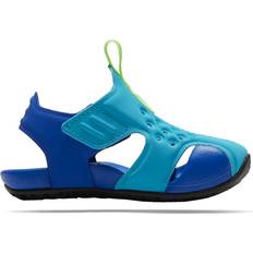Blue Sandals Children's Shoes Nike Sunray Protect 2 TD - Oracle Aqua/Ghost Green/Hyper Blue/Black