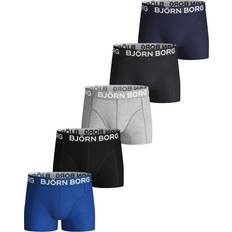 Björn borg boxer Björn Borg Sammy Solid Shorts For Boys 5-Pack - Blue Depths (9999-1306_70101)
