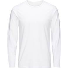 Jack & Jones Men T-shirts & Tank Tops Jack & Jones Basic Long-Sleeved T-shirt - White/Opt White