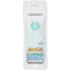 Müllbeutel & Müllsäcke Müllentsorgung Brabantia Compostable Perfect Fit Bags Code S 6L