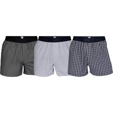 Herre - Klassiske boksere Underbukser JBS Boxer Shorts 3-pack - Grey/White/Blue