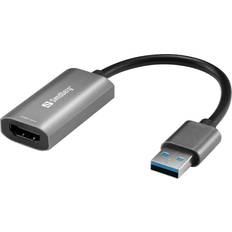 Kabler Sandberg USB A-HDMI M-F Adapter