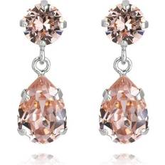 Caroline Svedbom Mini Drop Earrings - Silver/Vintage Rose