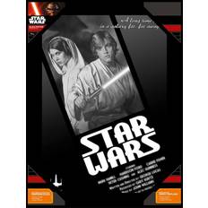 Glass Posters Star Wars Luke Skywalker and Princess Leia Poster 30x40cm