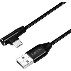 Angled USB A-USB C 2.0 0.3m