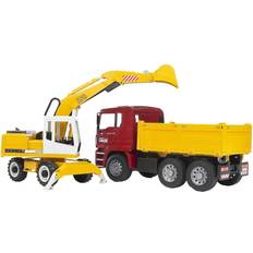 Sound Autos Bruder MAN TGA Construction Truck with Liebherr Excavator 02751
