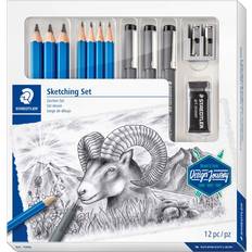 Svarte Hobbymateriale Staedtler Mars Lumograph 100 12-pack