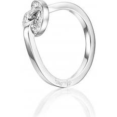 Efva Attling Love Knot & Stars Ring - White Gold/Diamonds