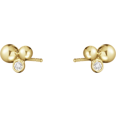 Georg Jensen Moonlight Grapes Earrings - Gold/Diamonds