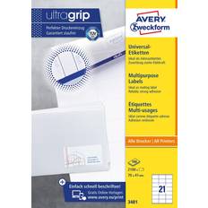 Avery Etiketten Avery Multipurpose Labels with Ultragrip