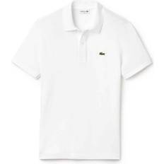 Weiß Poloshirts Lacoste Petit Piqué Slim Fit Polo Shirt - White