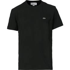 Baumwolle - Herren T-Shirts Lacoste Crew Neck T-shirt - Black
