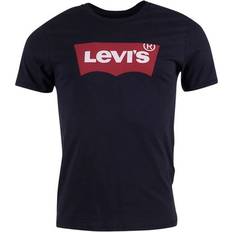 Baumwolle - Herren T-Shirts Levi's Standard Housemark Tee - Black