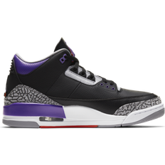 Purple Sneakers Nike Air Jordan 3 Retro M - Black/Cement Grey/White/Court Purple