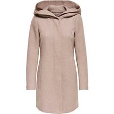 Baumwolle Mäntel Only Classic Coat - Brown/Mocha Mousse