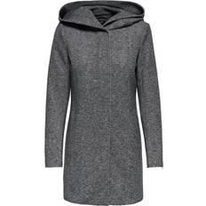 Mäntel Only Classic Coat - Gray/Dark Gray Melange