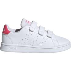 Adidas Kid's Advantage - Cloud White/Real Pink/Cloud White