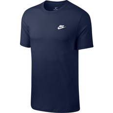 Nike Herren - Hoodies Oberteile Nike Sportswear Club T-shirt - Midnight Navy/White