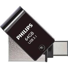64 GB - USB 3.1 (Gen 2) Minnepenner Philips USB 3.1 2in1 64GB