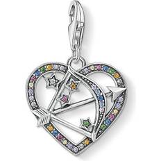 Thomas Sabo Cupid's Arrow Charm Pendant - Silver/Multicolor