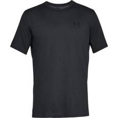 Bomull - Herre T-skjorter Under Armour Men's Sportstyle Left Chest Short Sleeve Shirt - Black