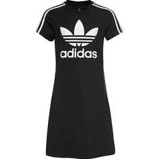 Elastane - Girls Dresses adidas Girl's Adicolor Dress - Black/White (FM5653)