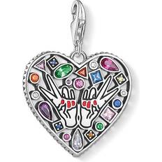 Thomas Sabo Love & Peace Pendant - Silver/Multicolour