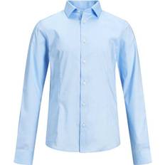 Skjorter Jack & Jones Boy's Curved Hem Shirt - Blue/Cashmere Blue (12151620)