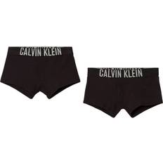 Schwarz Boxershorts Calvin Klein Bold Logo Boys Boxer Trunks 2-pack - Black/Silver