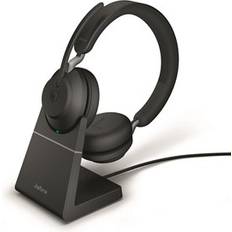 On-Ear - USB Kopfhörer Jabra Evolve2 65, Link 390a UC Stereo Desk Stand