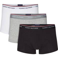 Tommy Hilfiger Unterhosen Tommy Hilfiger Stretch Cotton Trunks 3-pack - Black/Grey Heather/White