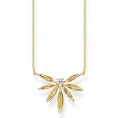 Thomas Sabo Leaves Necklace - Gold/White