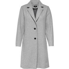 Only Carrie Bonded Coat - Grey/Light Grey Melange