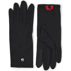 Herre - Polyester Hansker Hesta Merino Wool Liner Long 5-Finger Gloves - Black