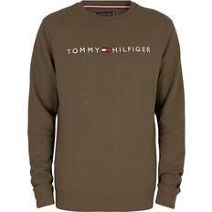 Tommy Hilfiger Logo Embroidery Organic Cotton Sweatshirt - Army Green