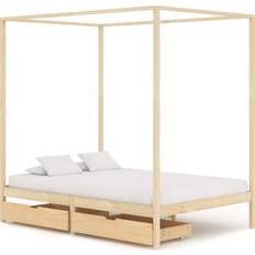 vidaXL Four-Poster 2 Drawers Bettrahmen 140x200cm