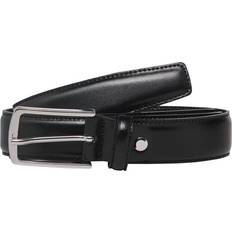 Jack & Jones Herre Tilbehør Jack & Jones Clean Cut Leather Belt - Black/Black