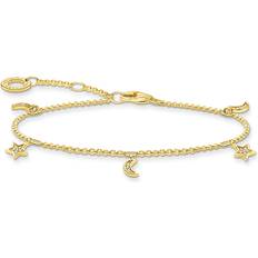 Thomas Sabo Star & Moon Bracelet - Gold/White